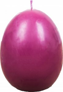 Łysoń Świeca z wosku pszczelego jajko gładkie fioletowe (S411-K FIOLET) - S411-K FIOLET 1
