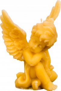 Łysoń Świeca z wosku pszczelego anioł śpiący (S471) - S471 1