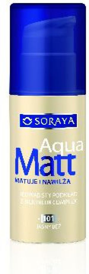 Soraya Aqua Matt Podkład matująco-nawilżający nr 101 jasny beż 30ml 1