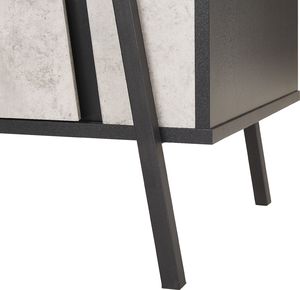 Shumee Szafka RTV efekt betonu z czarnym BLACKPOOL 8