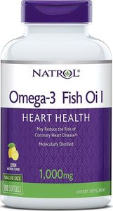 NATROL Natrol - Kwasy Omega-3, Olej Rybny, 150 kapsułek miękkich 1