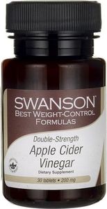 Swanson Swanson - Ocet Jabłkowy, 200mg, 30 tabletek 1