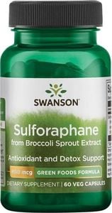 Swanson Swanson - Sulforafan (Kiełki Brokuła), 400mcg, 60 vkaps 1