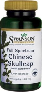 Swanson Swanson - Chinese Skullcap (Tarczyca Bajkalska), 400mg, 90 kapsułek 1