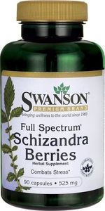 Swanson Swanson - Schizandra (Cytryniec Chiński), 525mg, 90 kapsułek 1