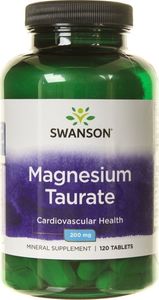Swanson Swanson - Taurynian Magnezu, 120 tabletek 1