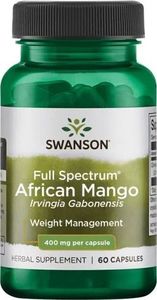 Swanson Swanson - Mango Afrykańskie (Irvingia Gabonensis), 400mg, 60 kapsułek 1