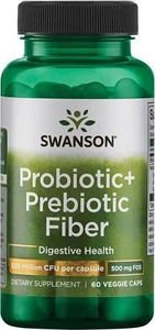 Swanson Swanson - Błonnik Probiotyczny + Probiotyk, 60 vkaps 1