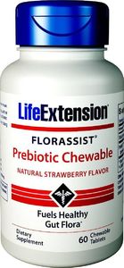 Life Extension Life Extension - Florassist Probiotyk, Truskawka, 60 tabletek do żucia 1