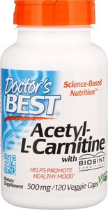 DOCTORS BEST Doctor's Best - Acetyl L-Karnityna, HCL, 120 kapsułek 1