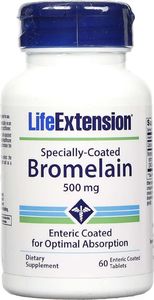 Life Extension Life Extension - Bromelaina, 500 mg, 60 tabletek 1