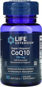 Life Extension Life Extension - Super Ubiquinol CoQ10 ze Wzmocnionym Wsparciem dla Mitochondriów, 100 mg, 30 kapsułek miękkich 1