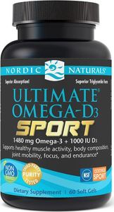 Nordic naturals Nordic Naturals - Ultimate Omega-D3 Sport, 60 kapsułek miękkich 1