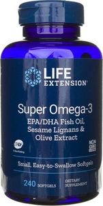 Life Extension Life Extension - Super Omega-3 EPA/DHA z Lignanami Sezamowymi i Ekstraktem z Oliwek, 240 kapsułek miękkich 1
