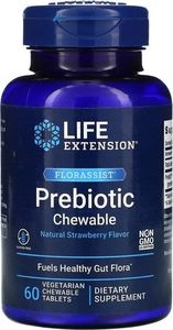 Life Extension Life Extension - Florassist Probiotyk, Truskawka, 60 tabletek do żucia 1