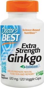 DOCTORS BEST Doctor's Best - Ginkgo Biloba, Ekstra Moc, 120mg, 120 vkaps 1