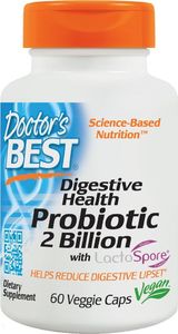 DOCTORS BEST Doctor's Best - Probiotyki, 2 Mialiardy, z LactoSpore, 60 vkaps 1
