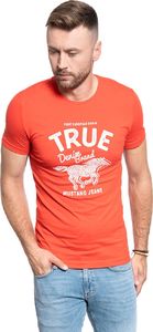 Mustang T-SHIRT MĘSKI MUSTANG AARON C PRINT FLAME SCARLET M 3