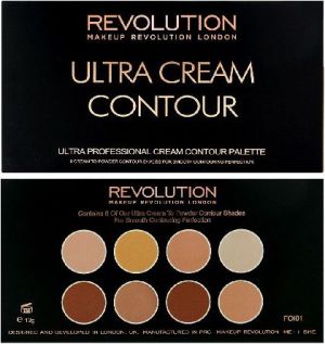 Makeup Revolution Ultra Cream Contour Palette Zestaw do modelowania twarzy 13g 1