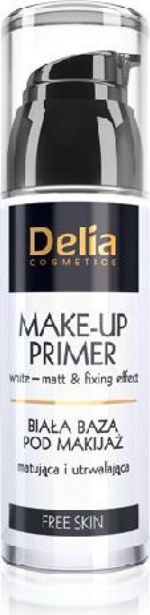 Delia Free Skin Baza pod makijaż biała matująca i utrwalająca 35ml 1