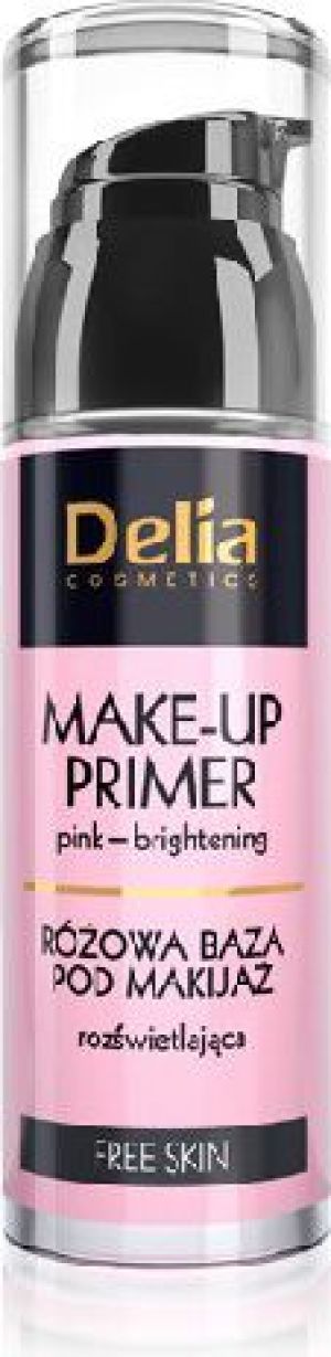 Delia Free Skin Baza pod makijaż różowa rozświetlająca 35ml 1