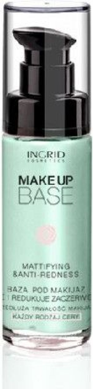 INGRID Make Up Base Baza pod makijaż matująca i redukująca zaczerwienienia 30ml 1