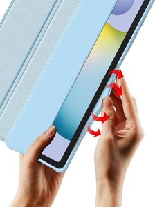 Etui na tablet Dux Ducis Dux Ducis Toby pancerne etui z klapką Smart Case do Samsung Galaxy Tab S6 Lite z uchwytem na rysik czarny 19