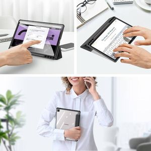 Etui na tablet Dux Ducis Dux Ducis Toby pancerne etui z klapką Smart Case do Samsung Galaxy Tab S6 Lite z uchwytem na rysik czarny 7
