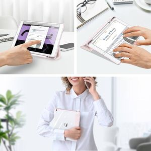 Etui na tablet Dux Ducis Dux Ducis Toby pancerne etui z klapką Smart Case do iPad 10.2'' 2020 / iPad 10.2'' 2019 z uchwytem na Apple Pencil różowy 6