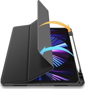 Etui na tablet Dux Ducis Dux Ducis Toby pancerne etui z klapką Smart Case do iPad Air 2020 z uchwytem na Apple Pencil czarny 9