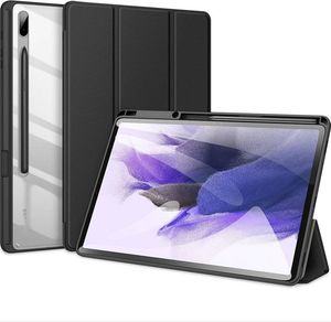 Etui na tablet Dux Ducis Dux Ducis Toby pancerne etui z klapką Smart Case do Samsung Galaxy Tab S7+ (S7 Plus) z uchwytem na rysik czarny 1