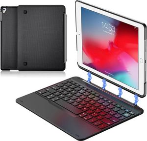 Dux Ducis Dux Ducis magnetyczne etui case na tablet bezprzewodowa klawiatura Bluetooth iPad Pro 9.7'' 2016 / iPad Air 2 czarny 1