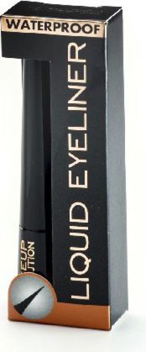 Makeup Revolution Liquid Eyeliner wodoodporny czarny 3ml 1