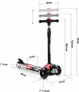 Hulajnoga Ricokids Piko Czarny (765010) 11
