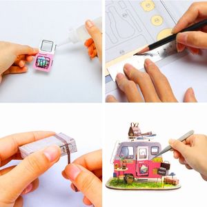 Robotime Technology ROBOTIME Składany Drewniany Model Puzzle 3D Camper 6