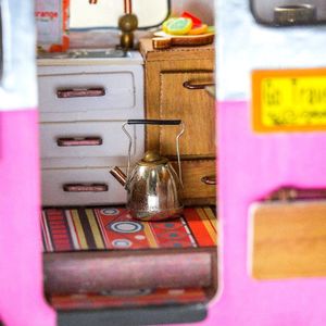 Robotime Technology ROBOTIME Składany Drewniany Model Puzzle 3D Camper 7