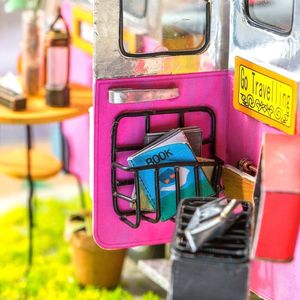 Robotime Technology ROBOTIME Składany Drewniany Model Puzzle 3D Camper 8