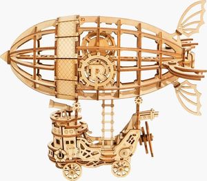 Robotime Technology ROBOTIME Drewniany Model Puzzle 3D Sterowiec Steampunk 2