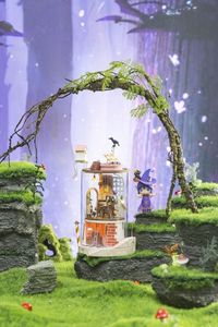 Robotime Technology ROBOTIME Składany Drewniany Domek W Tubie 3D Samotny Sąsiad 9