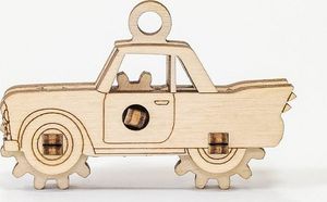 EcoWoodArt EWA Drewniane Puzzle 3D Samochodzik 1