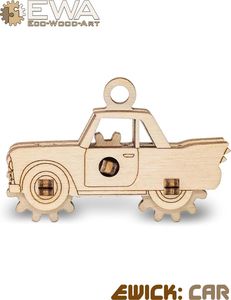 EcoWoodArt EWA Drewniane Puzzle 3D Samochodzik 3