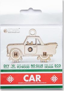 EcoWoodArt EWA Drewniane Puzzle 3D Samochodzik 4