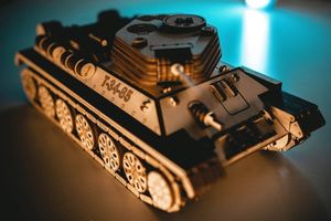 EcoWoodArt EWA Drewniane Puzzle 3D Czołg T-34-85 12