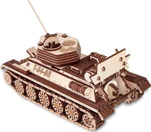 EcoWoodArt EWA Drewniane Puzzle 3D Czołg T-34-85 10