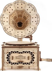 EcoWoodArt EWA Drewniane Puzzle 3D Gramofon 11