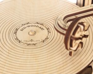 EcoWoodArt EWA Drewniane Puzzle 3D Gramofon 7