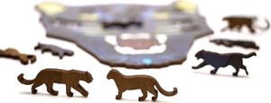EcoWoodArt EWA Drewniane Puzzle 3D Klocki Układanka Pantera 3