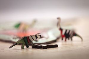 EcoWoodArt EWA Drewniane Puzzle 3D Klocki Układanka T-Rex 6