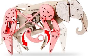 Mr.Playwood Mr.Playwood Drewniany Model Puzzle 3D Słoń 8