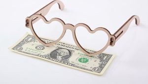 Mr.Playwood Mr.Playwood Drewniany Model Puzzle 3D Okulary Serce 3